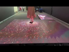 3D Video Floor Tile Led Display Screen Smart Interactive Led Dance Floor Screen ช่องจอจานเต้นรําแบบสมาธิ